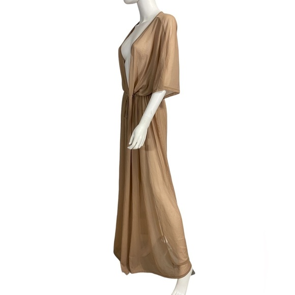 Beige Front Tie Maxi Swim Cover Up
New - Picture 4 of 7